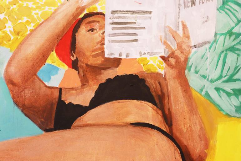 Original Figurative Women Painting by Maria Raquel Cochez