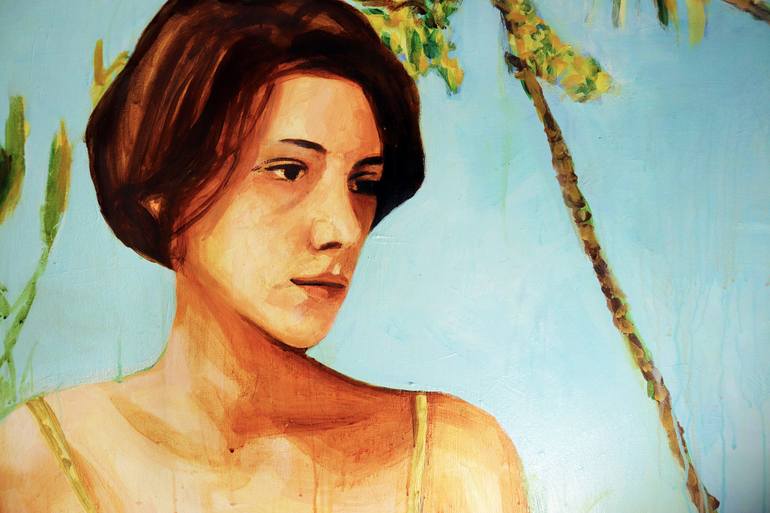 Original Portraiture Women Painting by Maria Raquel Cochez