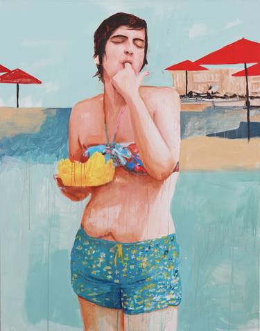 Print of Portraiture Water Paintings by Maria Raquel Cochez