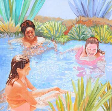 Original Figurative Water Paintings by Maria Raquel Cochez