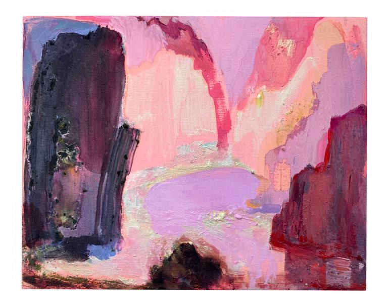 Original Abstract Landscape Painting by Polly Bagnall