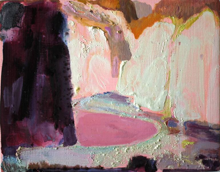 Original Abstracted Landscape Abstract Painting by polly Bagnall