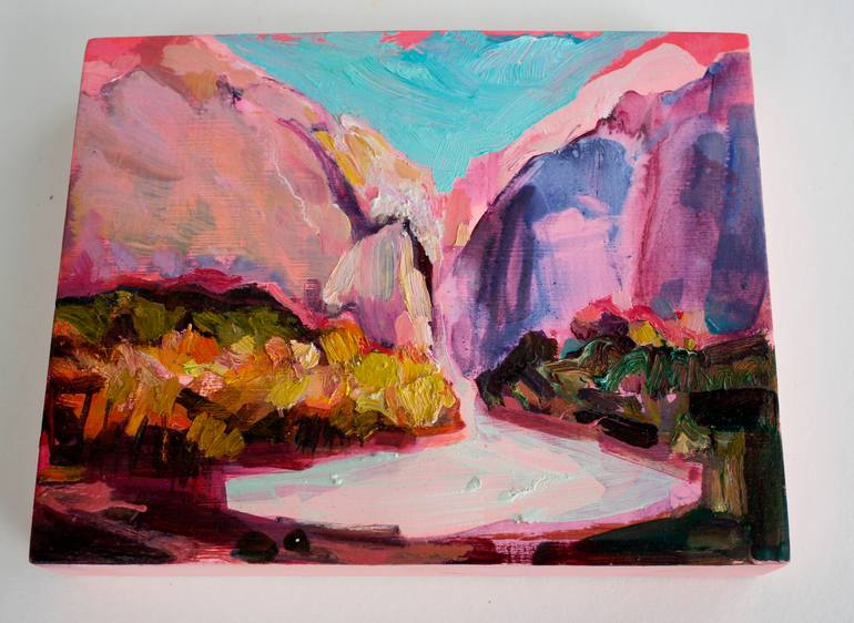 Original Abstract Landscape Painting by Polly Bagnall