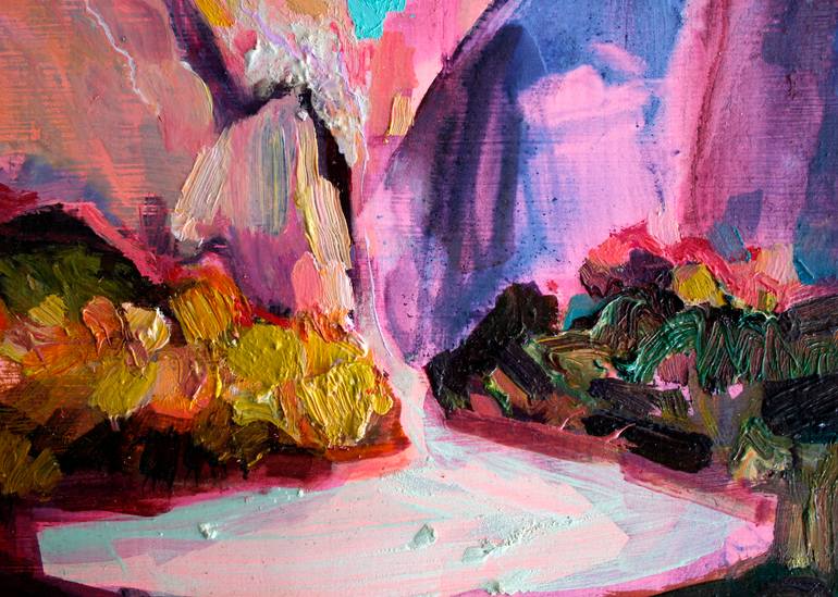 Original Abstract Landscape Painting by Polly Bagnall