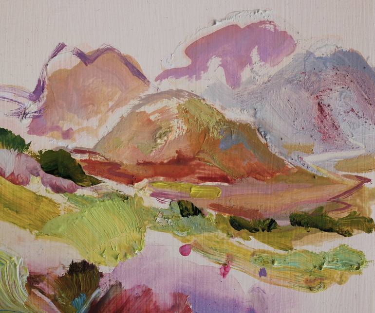 Original Abstract Landscape Painting by Polly Bagnall