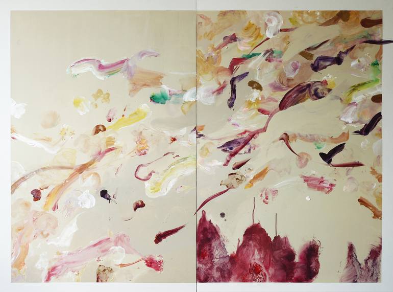 Original Abstract Expressionism Abstract Paintings by Polly Bagnall