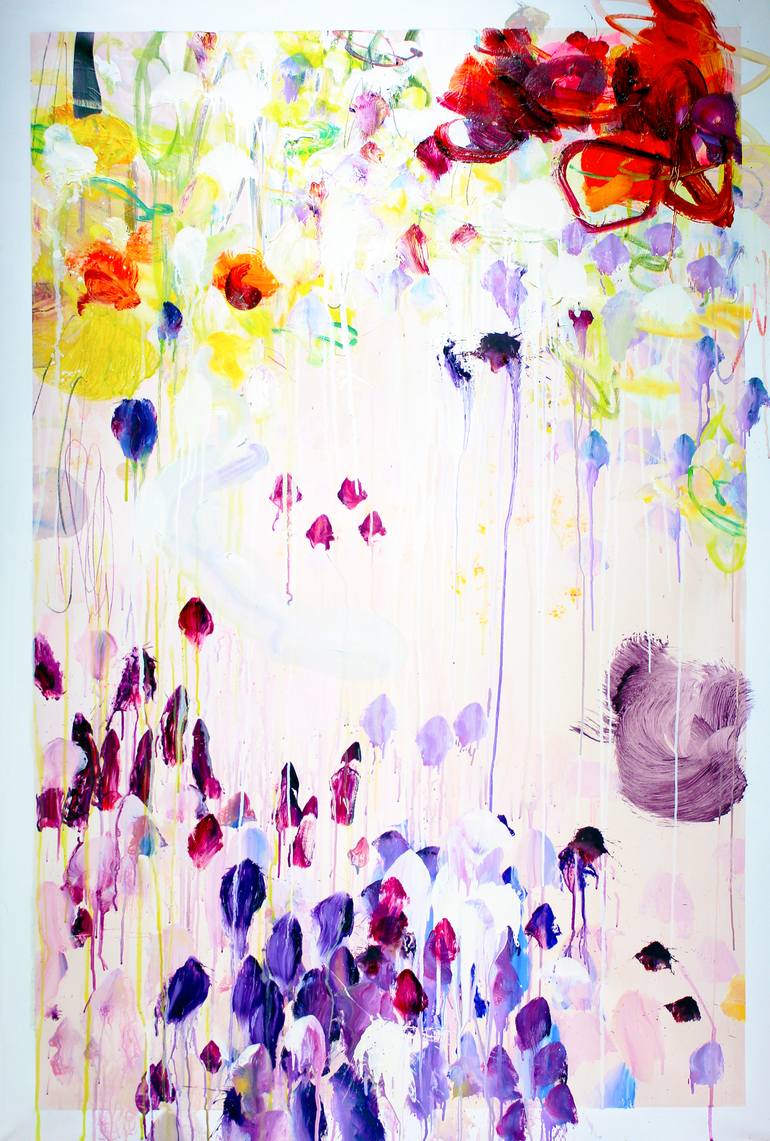 Original Abstract Expressionism Abstract Painting by Polly Bagnall