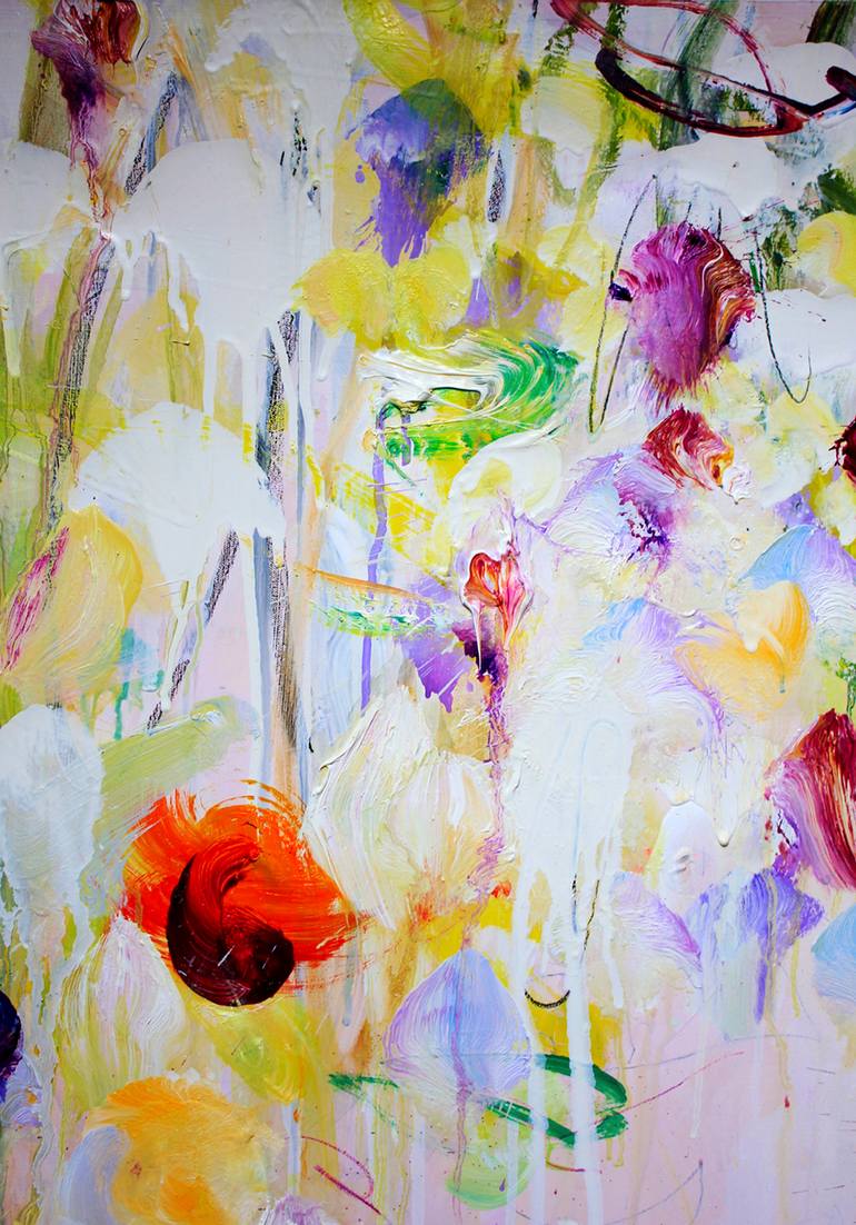 Original Abstract Expressionism Abstract Painting by Polly Bagnall