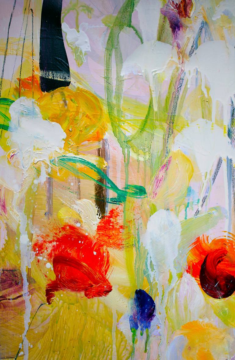 Original Abstract Expressionism Abstract Painting by Polly Bagnall