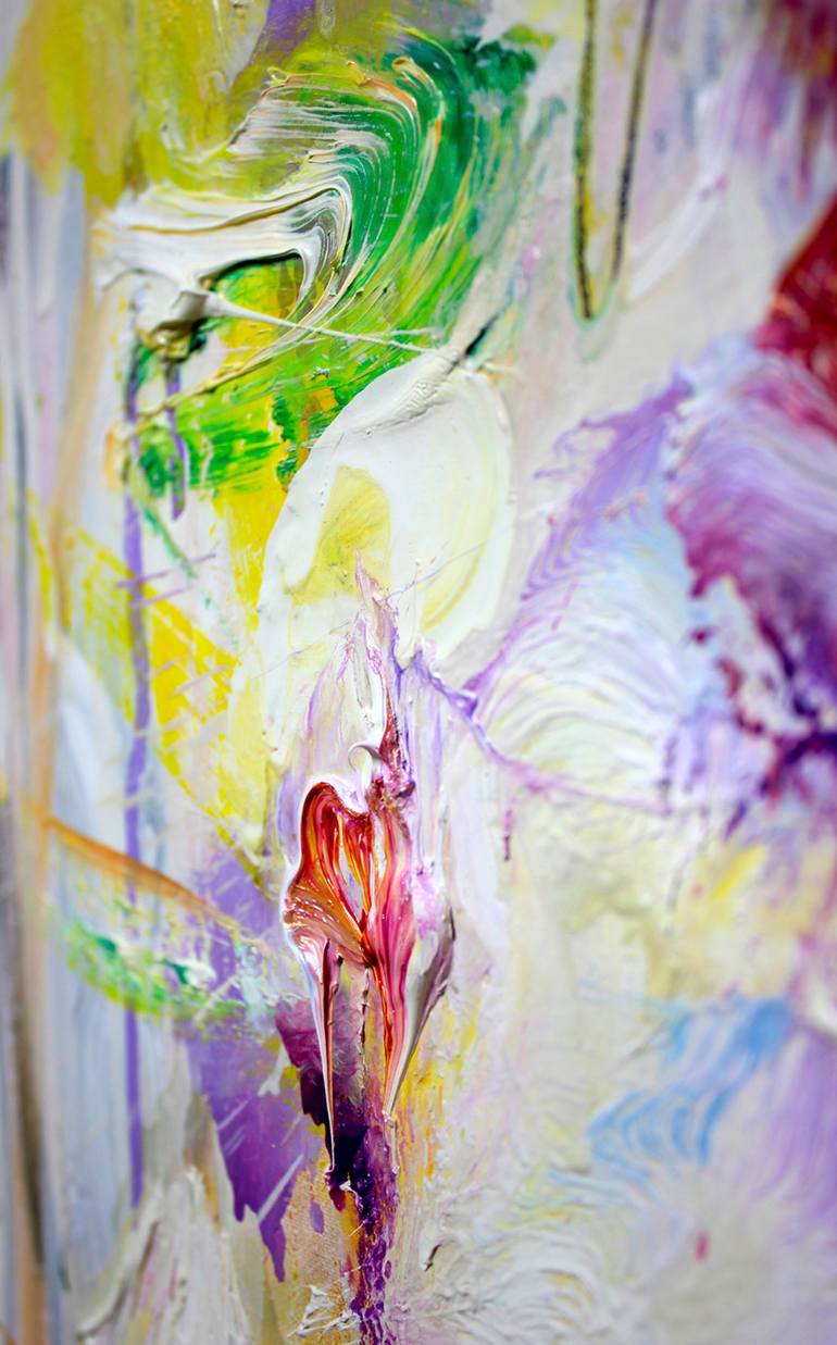 Original Abstract Expressionism Abstract Painting by Polly Bagnall