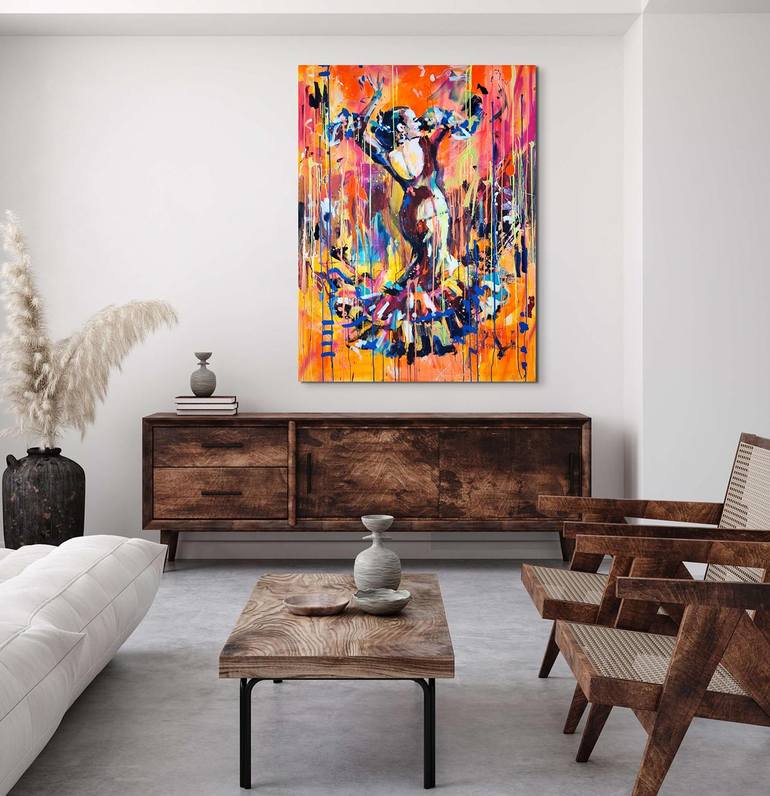 Original Abstract Women Painting by Marta Zawadzka