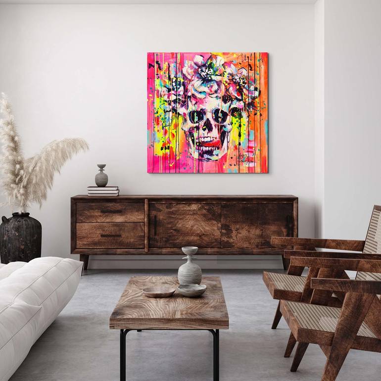 Original Abstract Portrait Painting by Marta Zawadzka