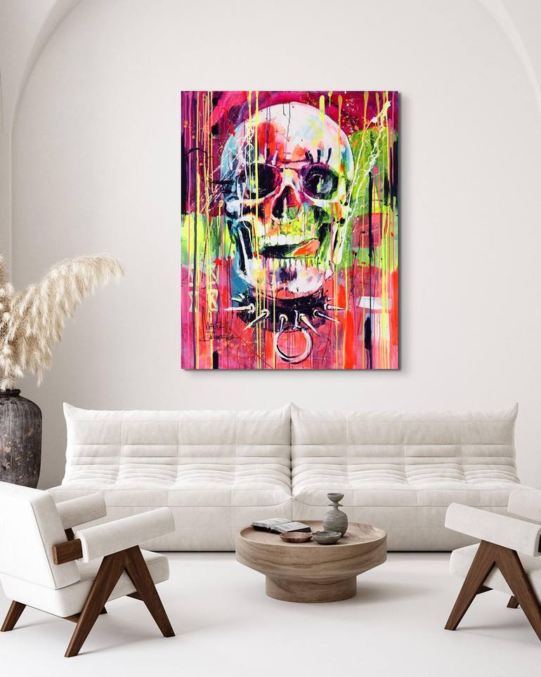 Original Abstract Pop Culture/Celebrity Painting by Marta Zawadzka