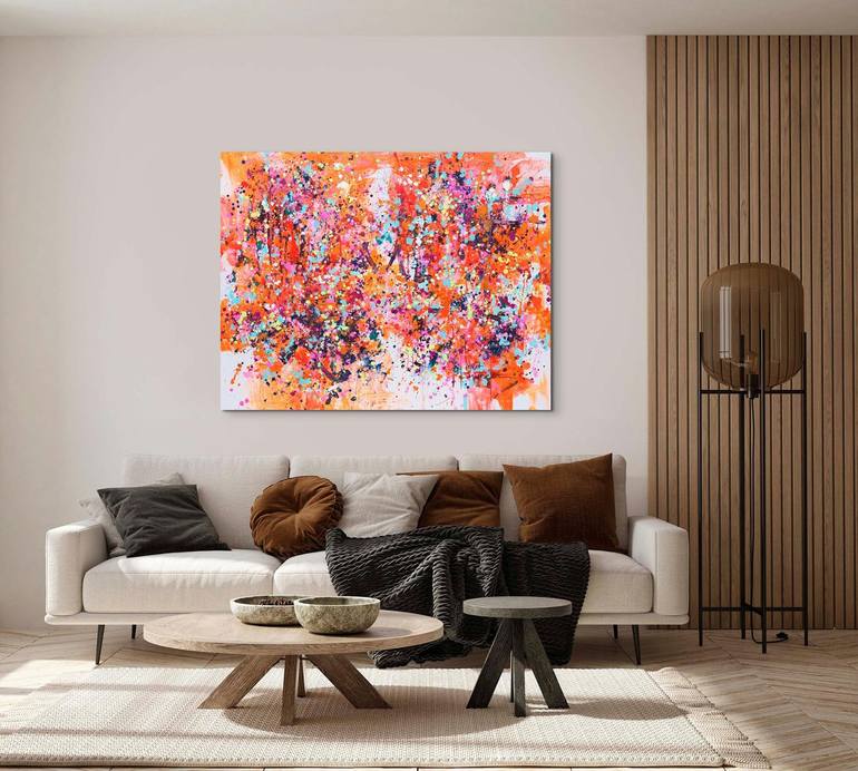 Original Abstract Expressionism Abstract Painting by Marta Zawadzka