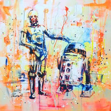 Original Abstract Pop Culture/Celebrity Paintings by Marta Zawadzka