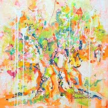 Original Abstract Tree Paintings by Marta Zawadzka
