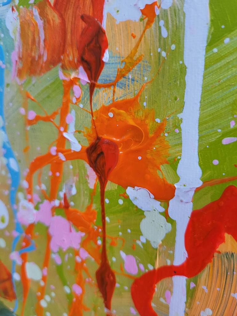 Original Abstract Tree Painting by Marta Zawadzka