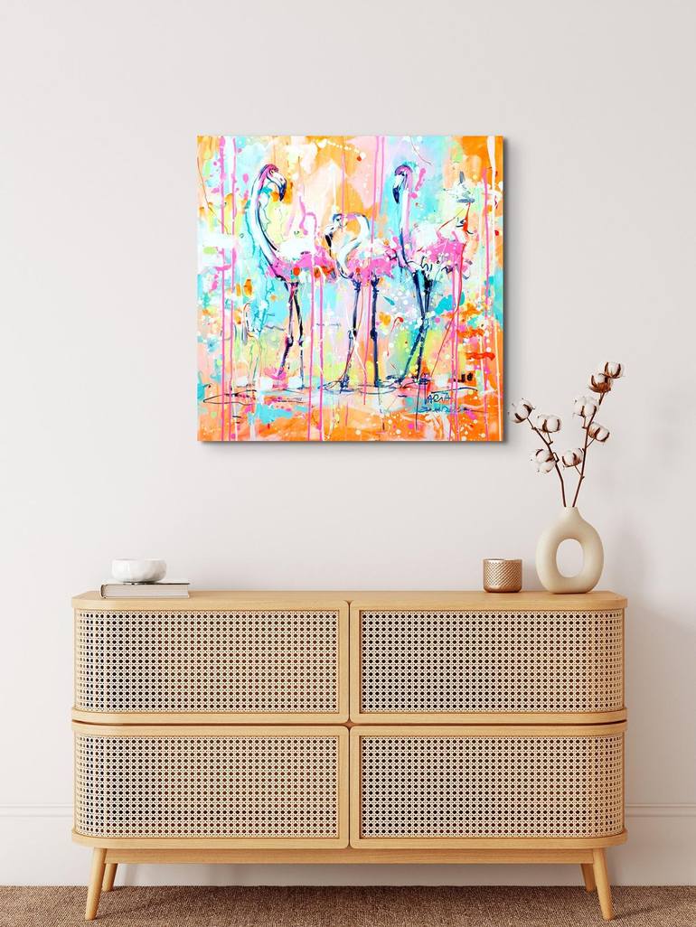 Original Abstract Animal Painting by Marta Zawadzka