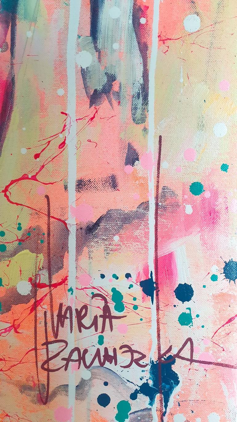 Original Abstract Women Painting by Marta Zawadzka