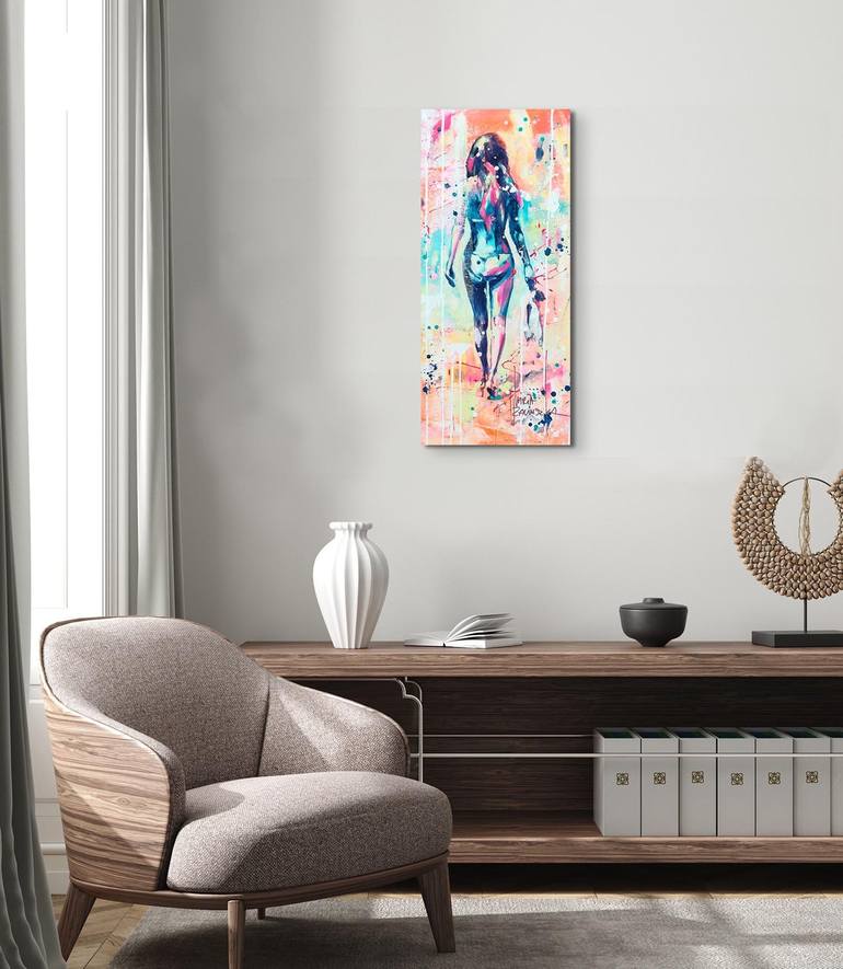 Original Abstract Women Painting by Marta Zawadzka