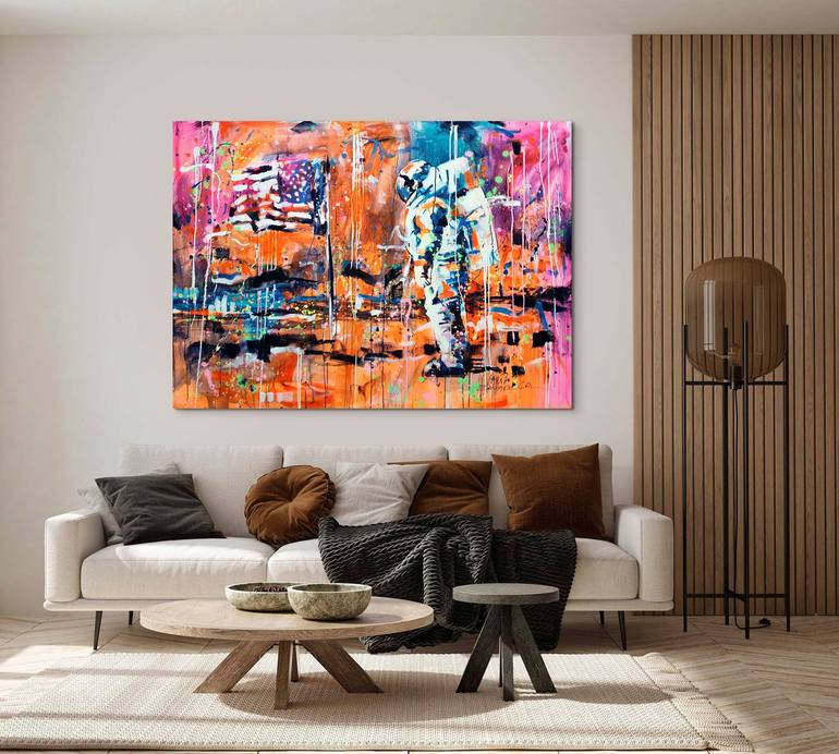 Original Abstract Portrait Painting by Marta Zawadzka