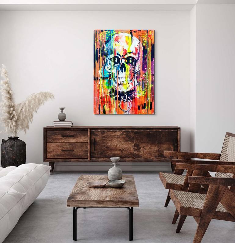 Original Abstract Portrait Painting by Marta Zawadzka