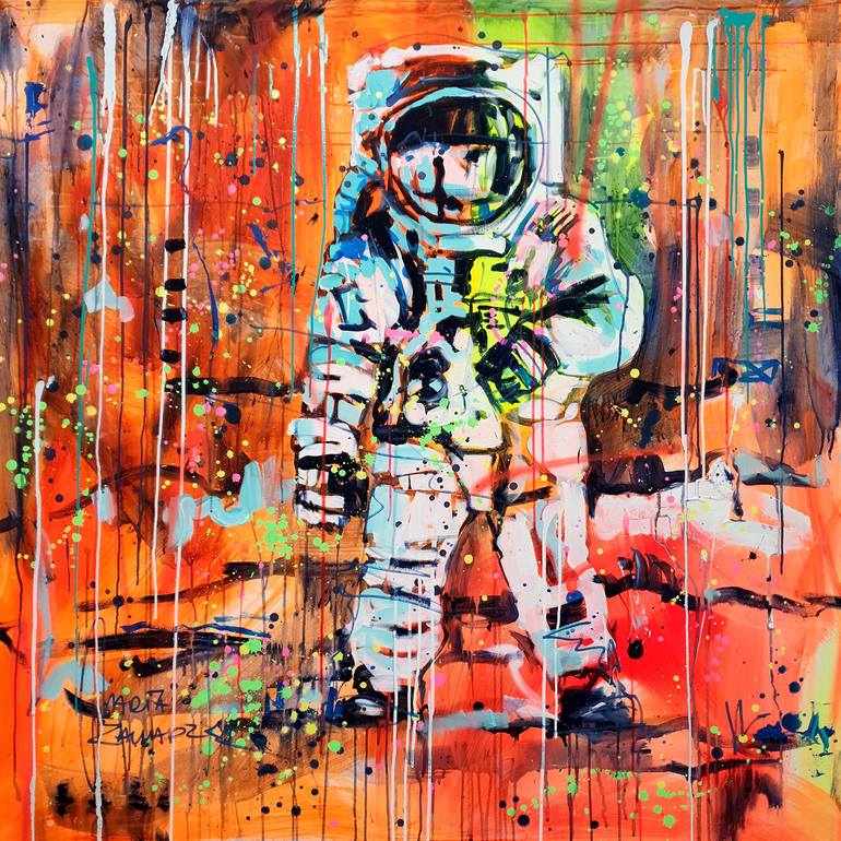 Original Abstract Portrait Paintings by Marta Zawadzka