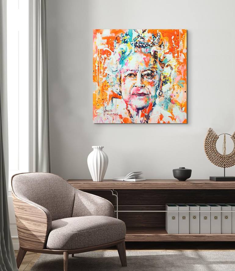 Original Abstract Pop Culture/Celebrity Painting by Marta Zawadzka