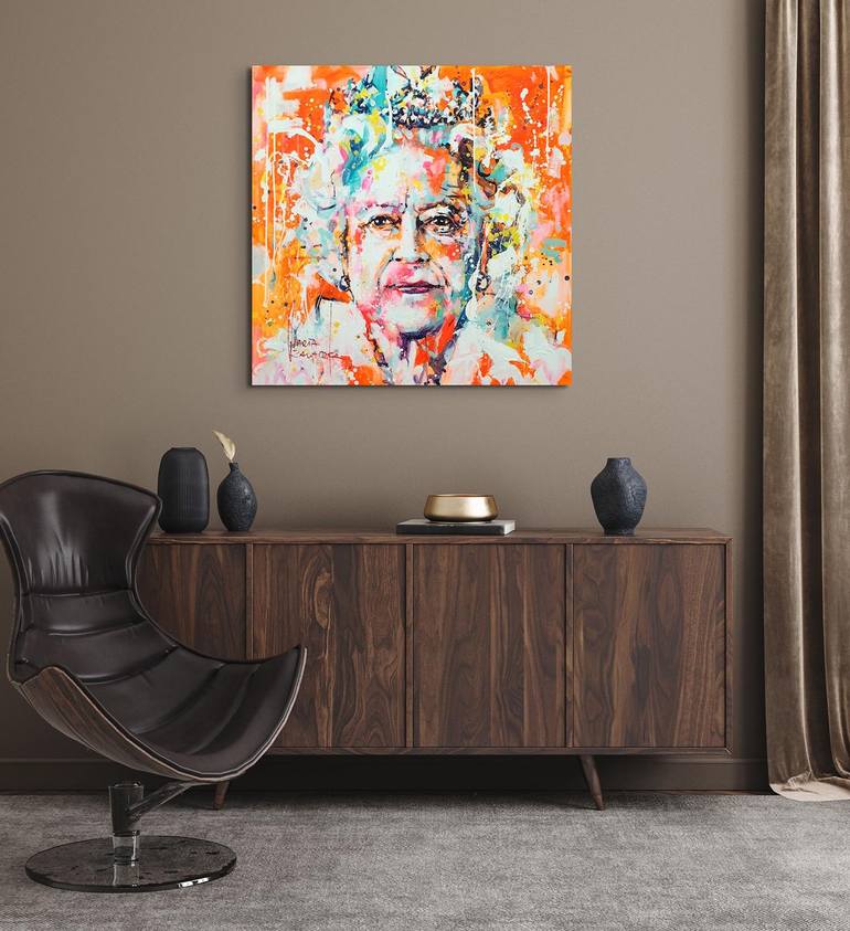 Original Abstract Pop Culture/Celebrity Painting by Marta Zawadzka