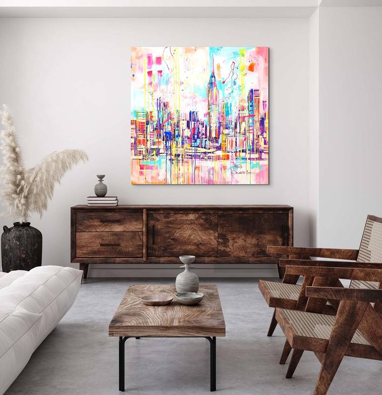 Original Cities Painting by Marta Zawadzka