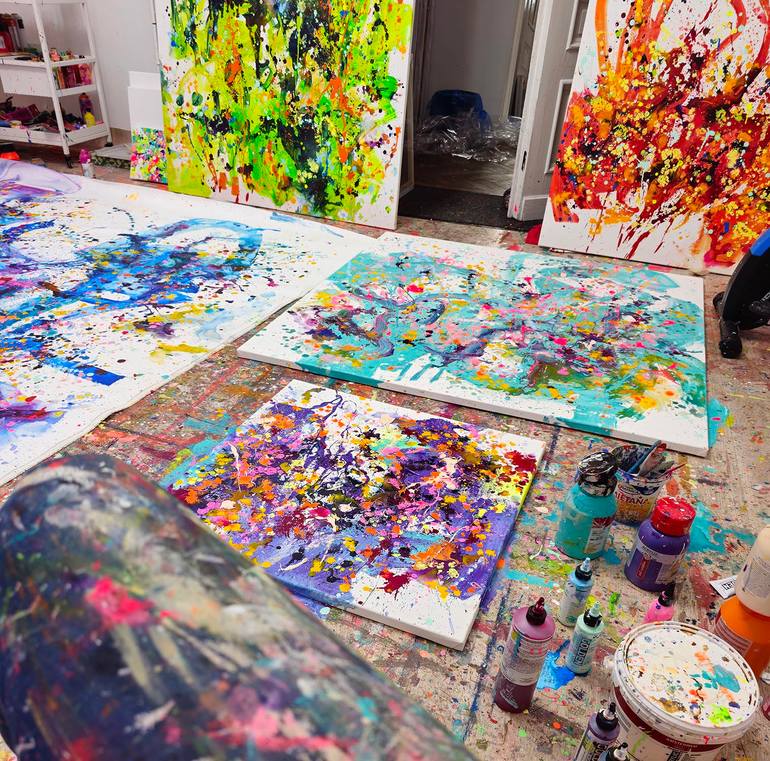 Original Contemporary Abstract Painting by Marta Zawadzka