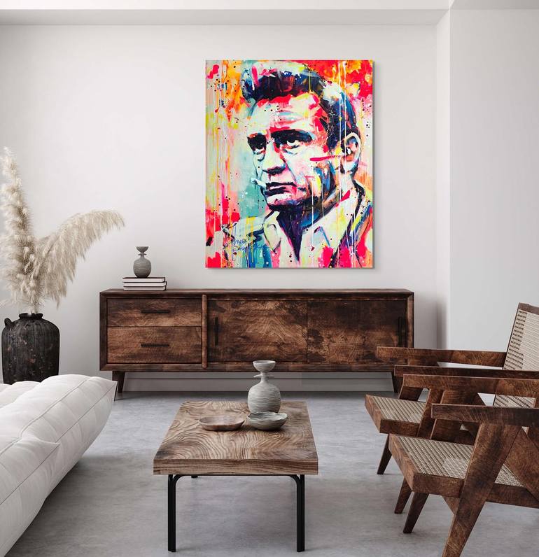 Original Abstract Pop Culture/Celebrity Painting by Marta Zawadzka