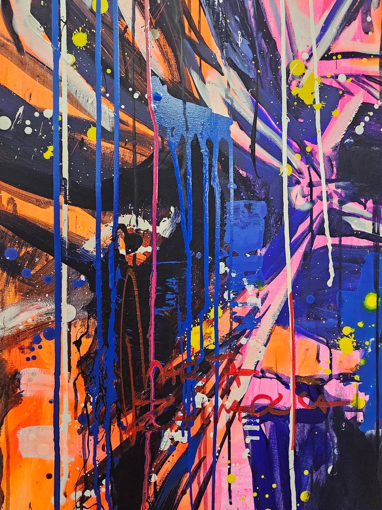 Original Abstract Pop Culture/Celebrity Painting by Marta Zawadzka