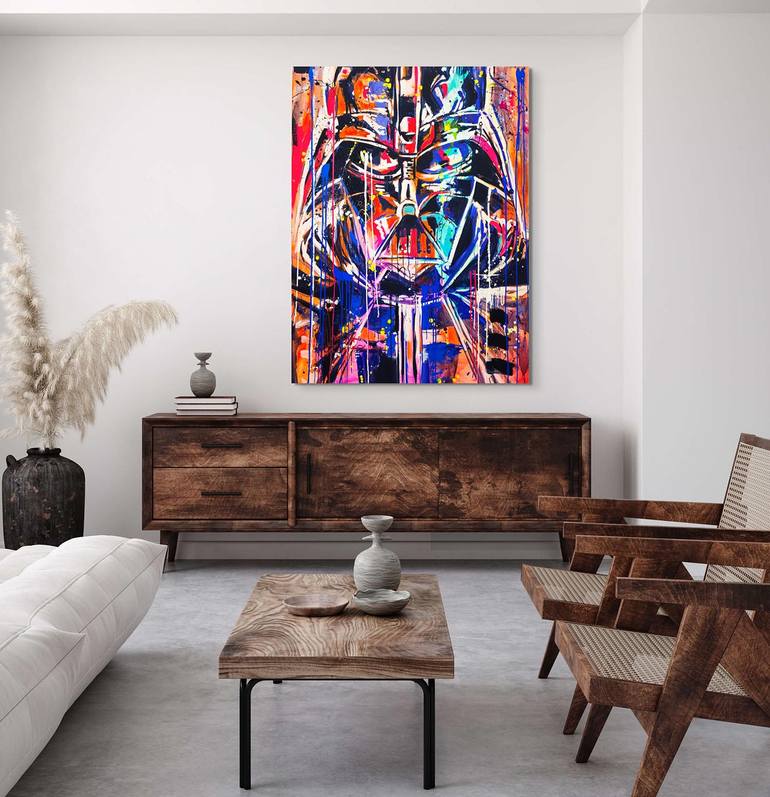 Original Abstract Pop Culture/Celebrity Painting by Marta Zawadzka