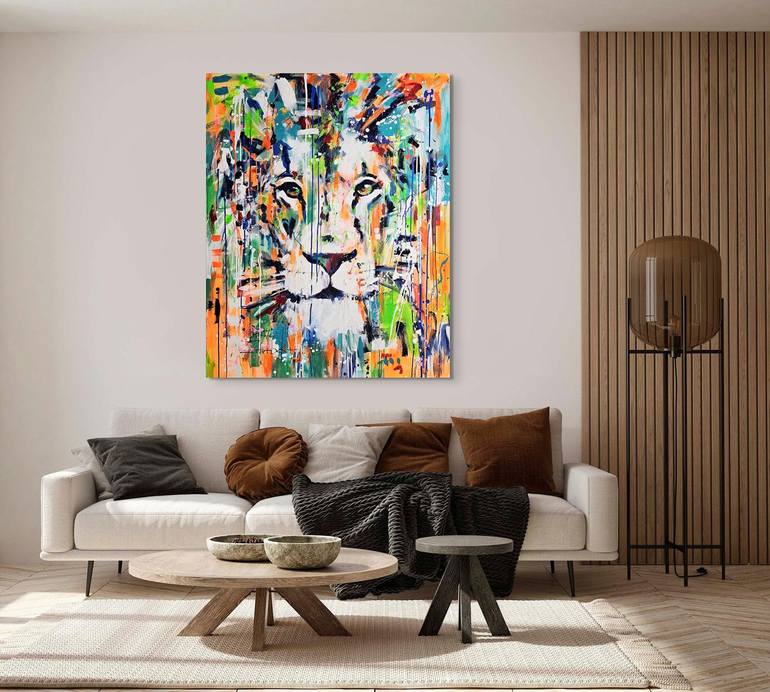 Original Abstract Animal Painting by Marta Zawadzka