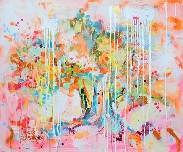 Original Abstract Tree Paintings by Marta Zawadzka
