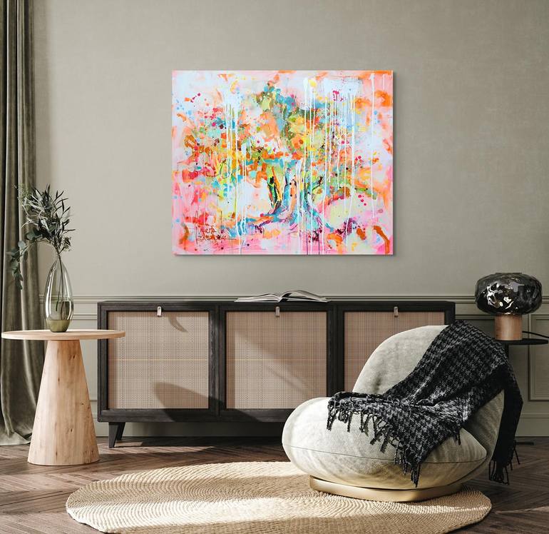 Original Abstract Tree Painting by Marta Zawadzka