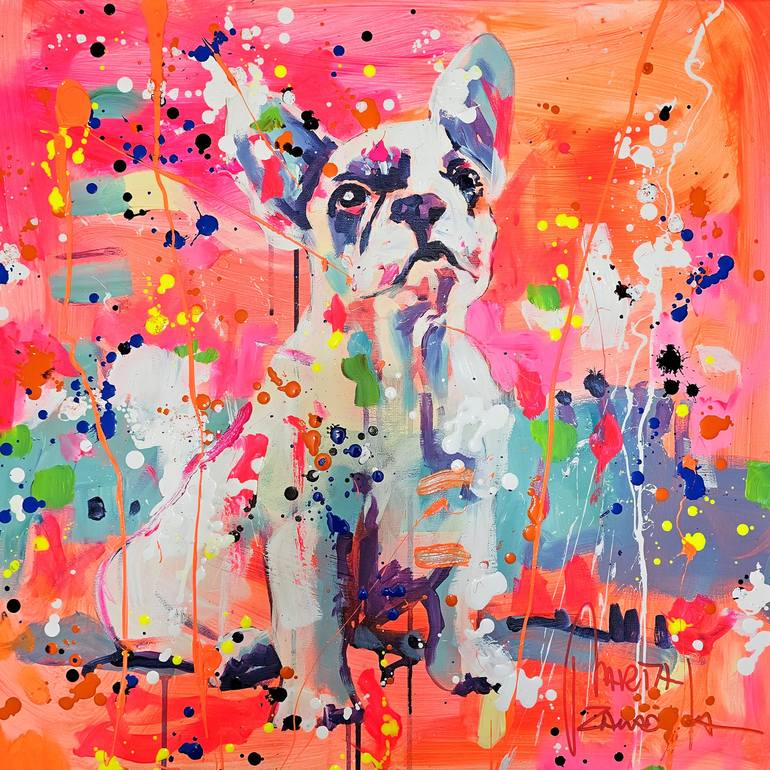 Original Abstract Animal Paintings by Marta Zawadzka