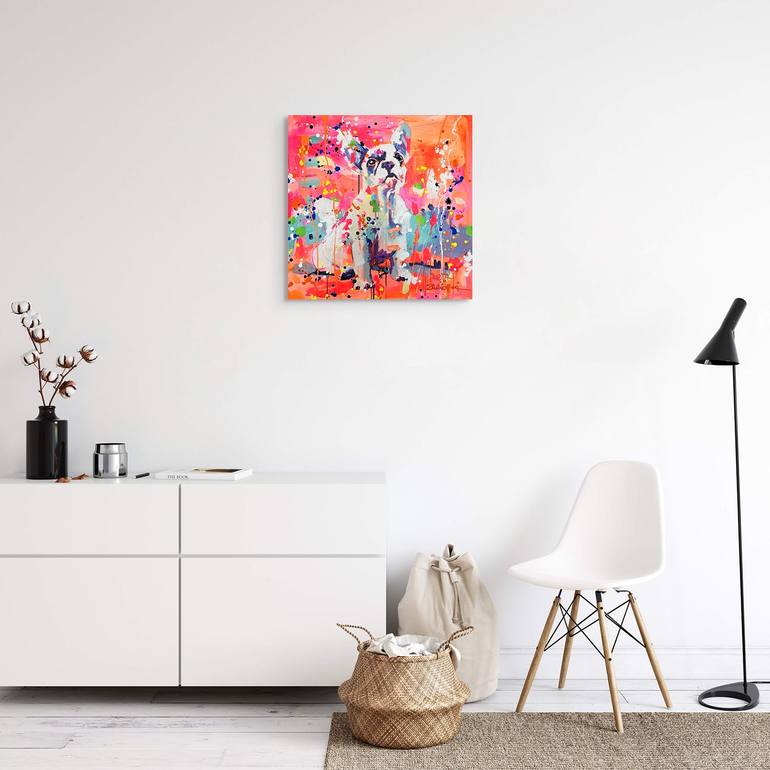 Original Abstract Animal Painting by Marta Zawadzka