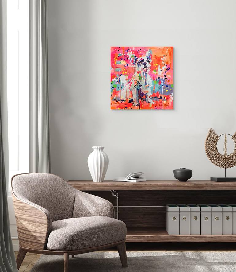 Original Abstract Animal Painting by Marta Zawadzka