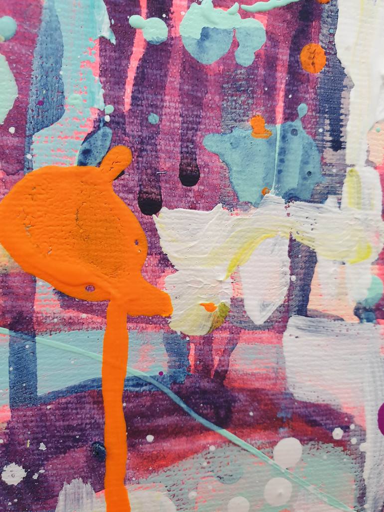 Original Abstract Cities Painting by Marta Zawadzka
