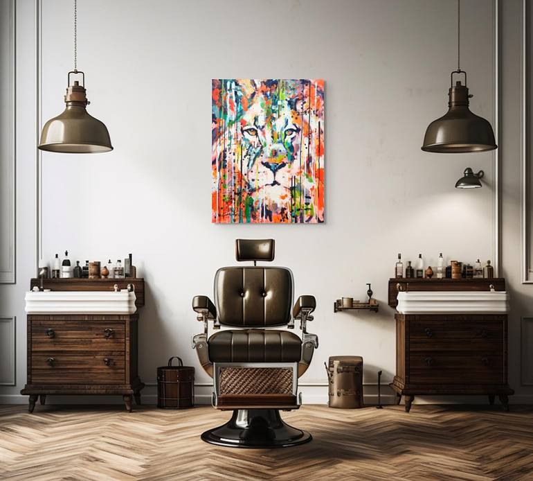 Original Abstract Animal Painting by Marta Zawadzka