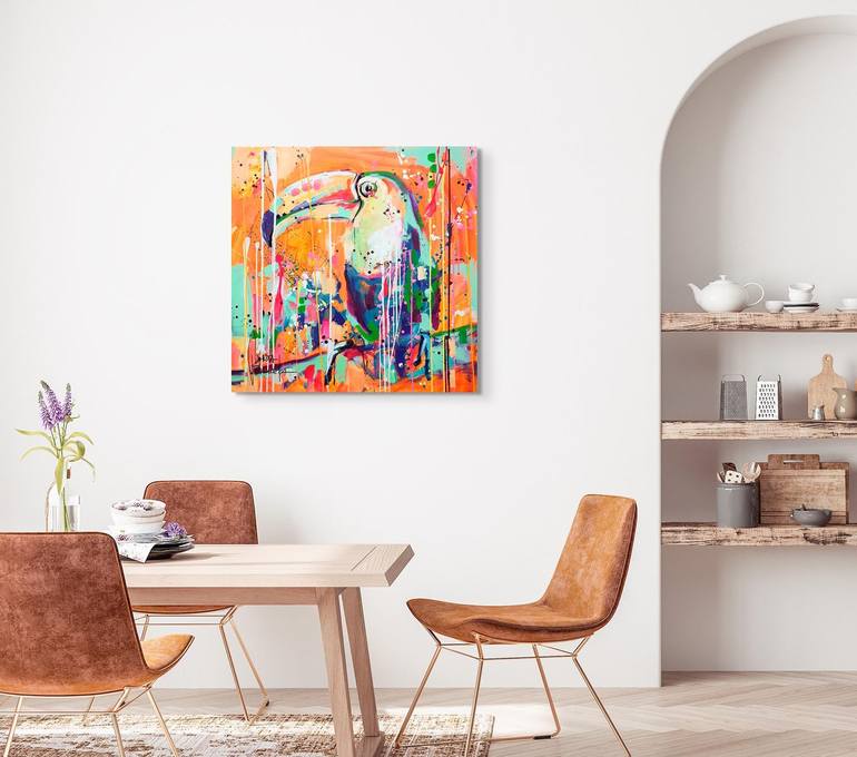 Original Abstract Animal Painting by Marta Zawadzka