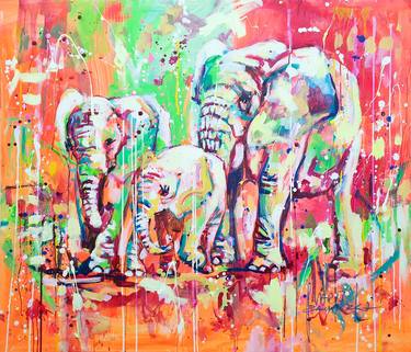 Original Abstract Animal Paintings by Marta Zawadzka