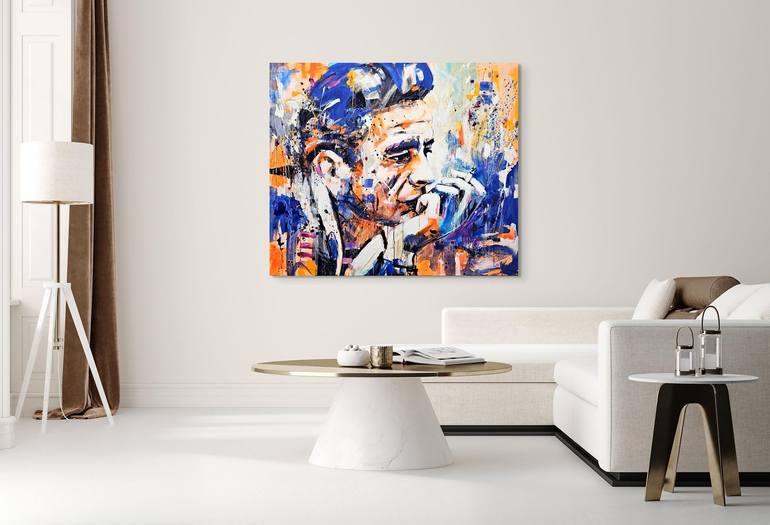 Original Abstract Pop Culture/Celebrity Painting by Marta Zawadzka