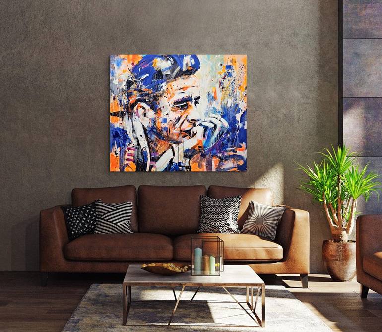 Original Abstract Pop Culture/Celebrity Painting by Marta Zawadzka