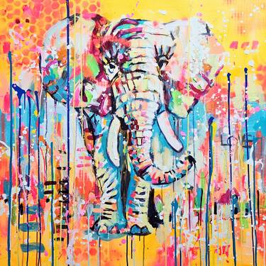 Original Abstract Animal Paintings by Marta Zawadzka