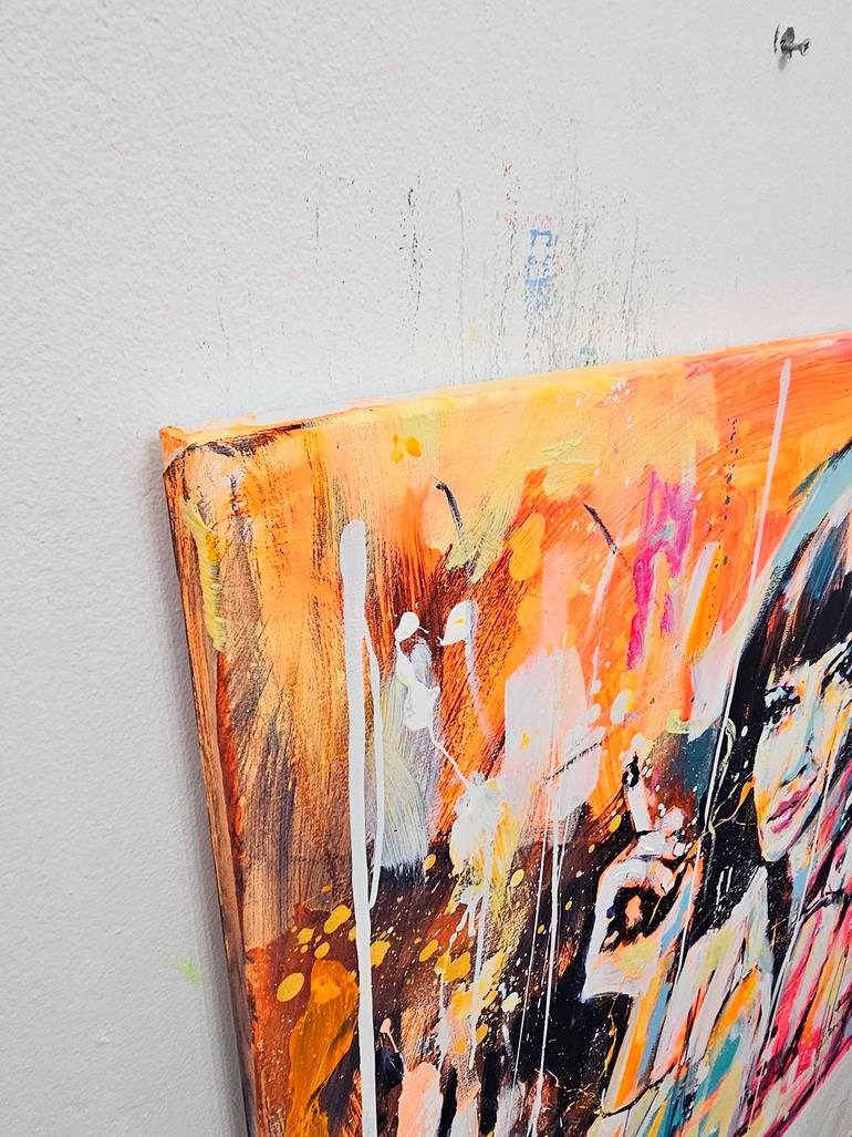 Original Abstract Pop Culture/Celebrity Painting by Marta Zawadzka