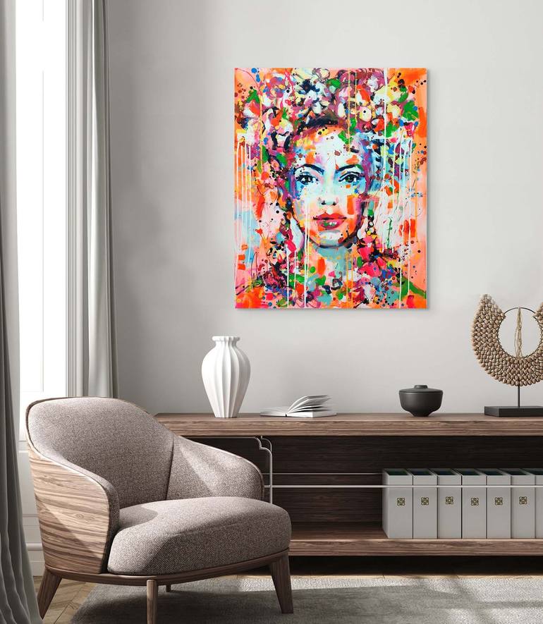 Original Abstract Women Painting by Marta Zawadzka