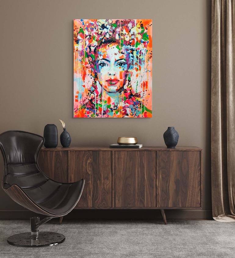 Original Abstract Women Painting by Marta Zawadzka